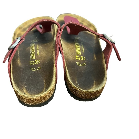 3/$30 🍂 Birkenstock Gizeh Electric Metallic Magenta Slides Sandals - Picture 6 of 8